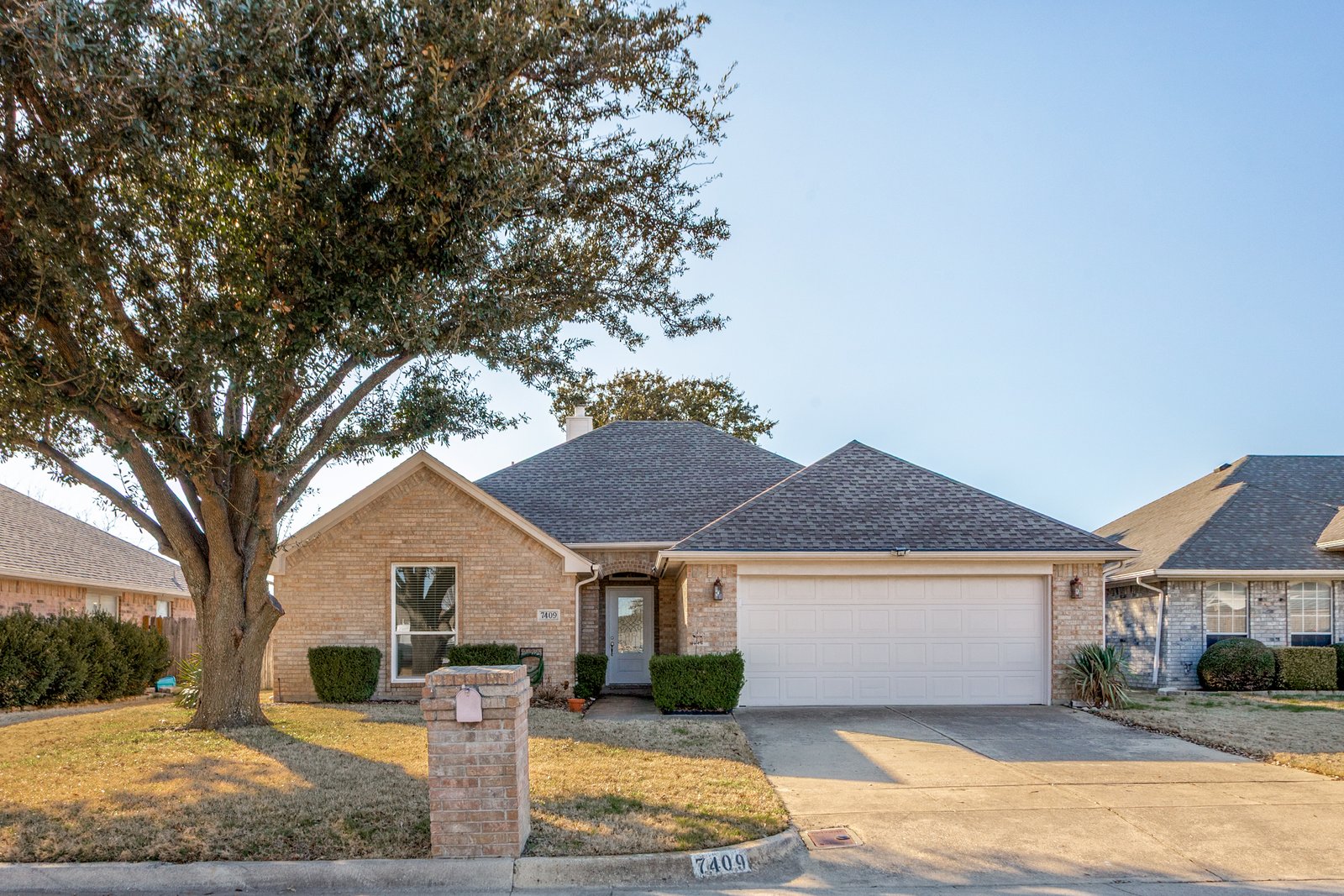 7409 Cascade Court, Fort Worth TX — front exterior