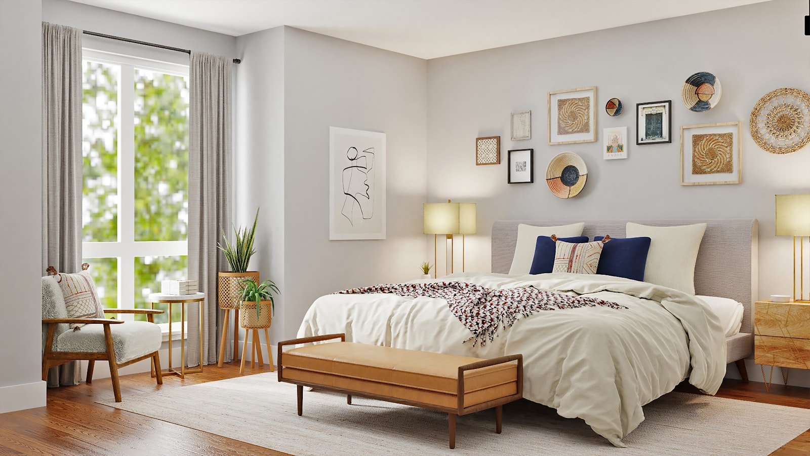 Elegant bedroom in a DFW home