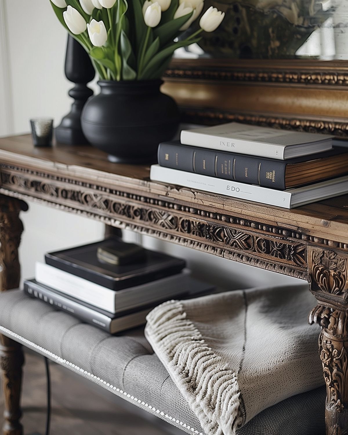 Elegant interior detail in Fort Worth home